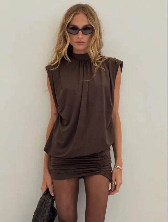 Imagem de Vestido Aline Marrom Cloude