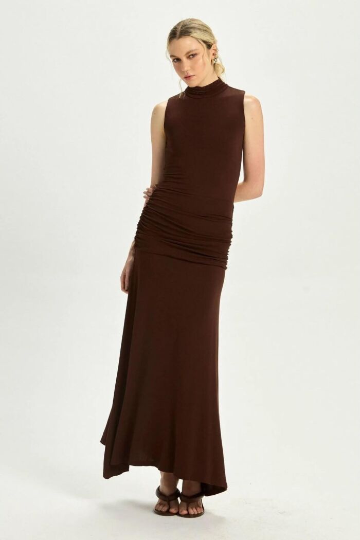 Imagem de Vestido Rebeca Marrom Coffee Le Blog