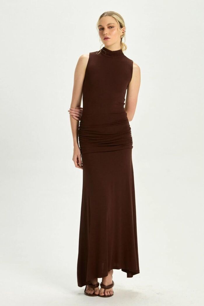 Imagem de Vestido Rebeca Marrom Coffee Le Blog