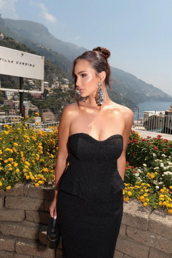 Imagem de Vestido Voil Bordado Corset Preto Closet De Luxe