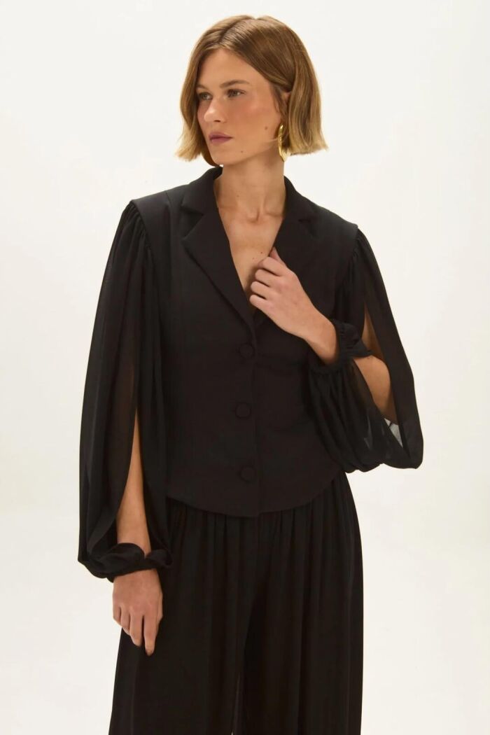 Imagem de Blazer Pietra Preto Le Blog