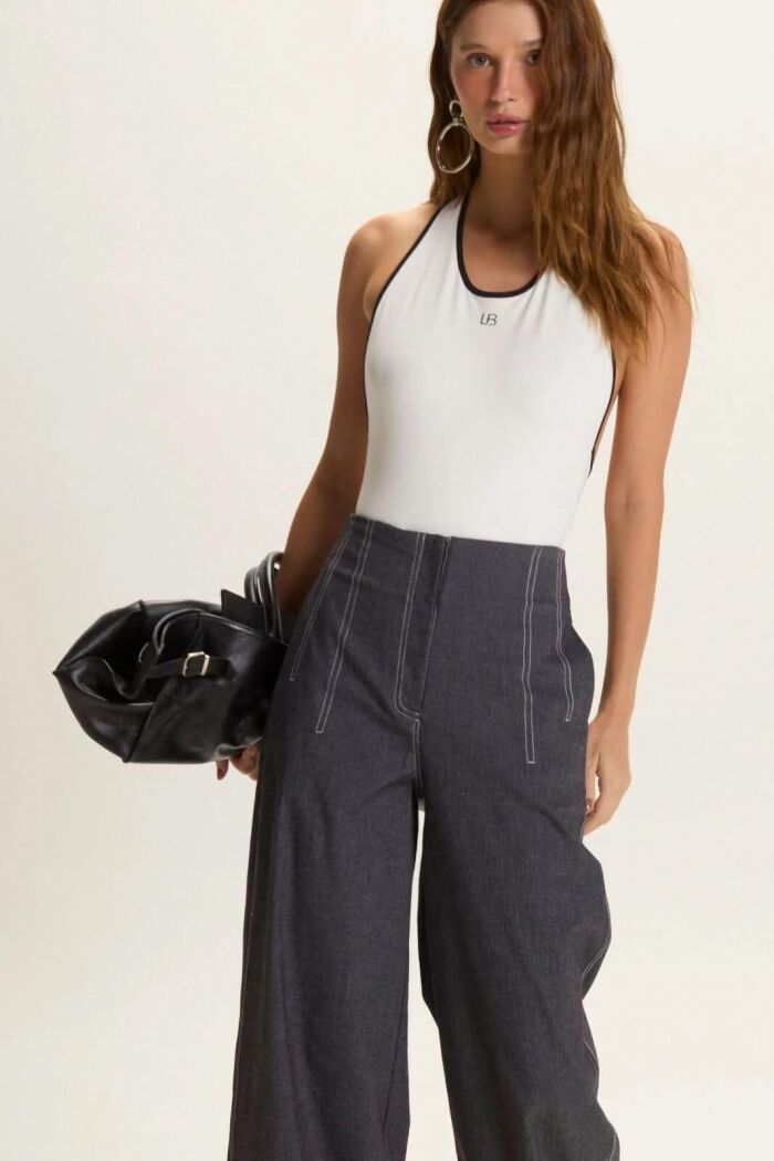 Imagem de Calça Malu Azul Navy Le Blog