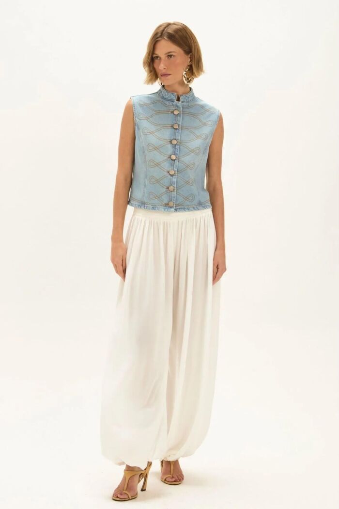 Imagem de Colete Eduarda Jeans Le Blog