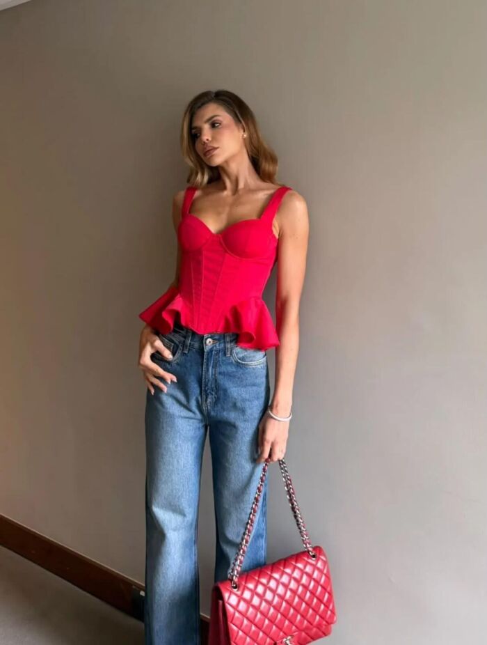 Imagem de Cropped Paola Vermelho Cloude
