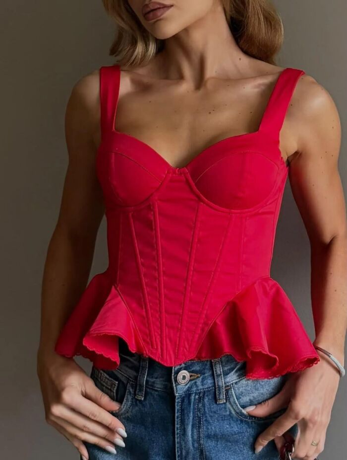 Imagem de Cropped Paola Vermelho Cloude