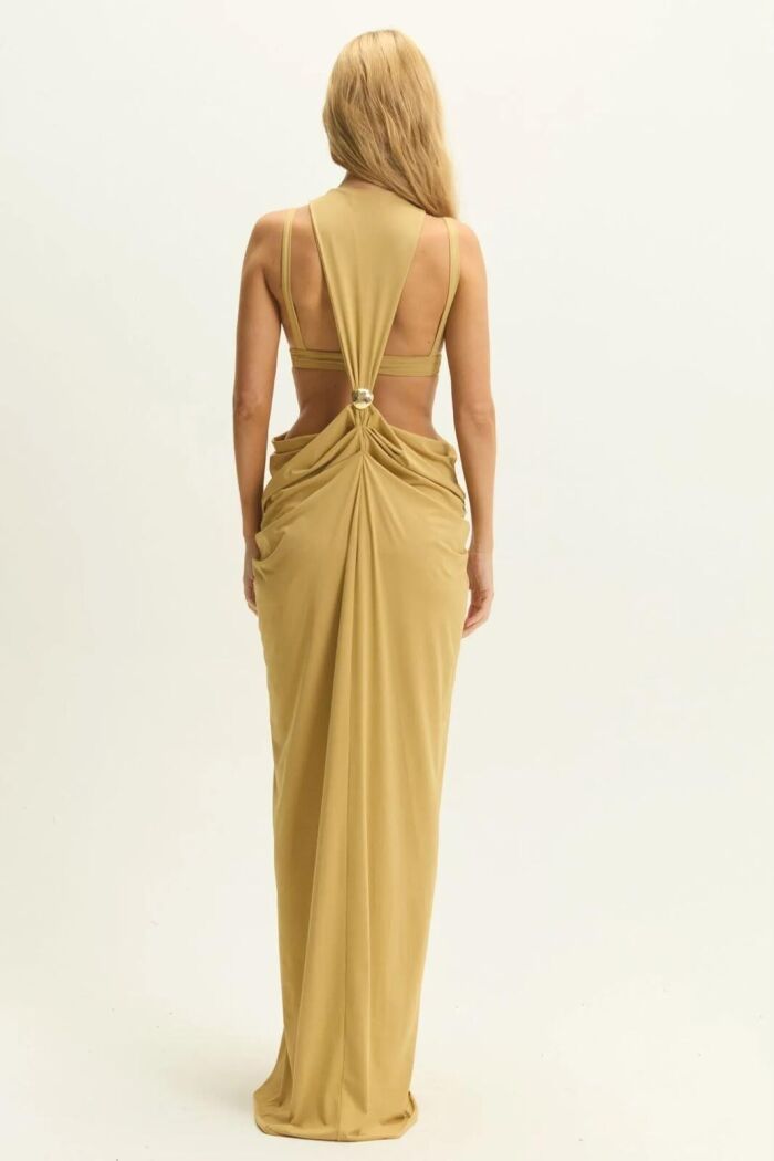 Imagem de Vestido Bruna Dourado Le Blog
