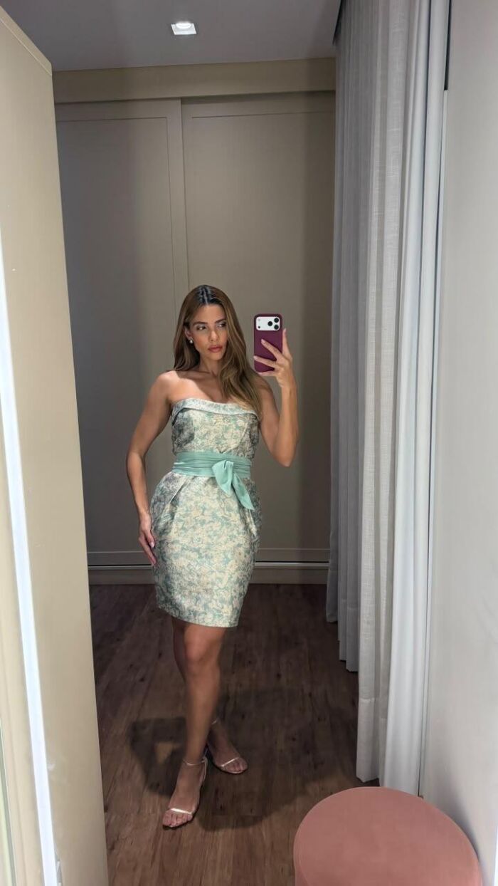Imagem de Vestido Curto Ariela Verde Amissima