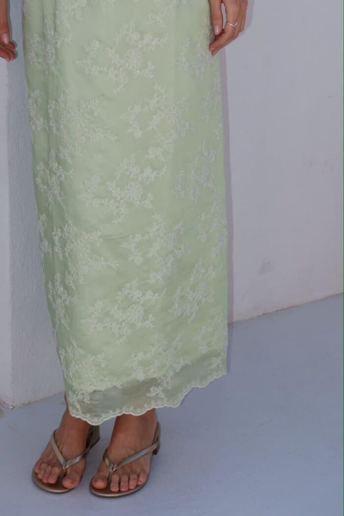 Imagem de Vestido Organza Verde-Claro Olívia
