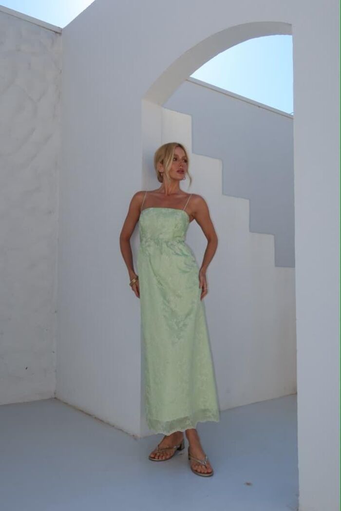 Imagem de Vestido Organza Verde-Claro Olívia