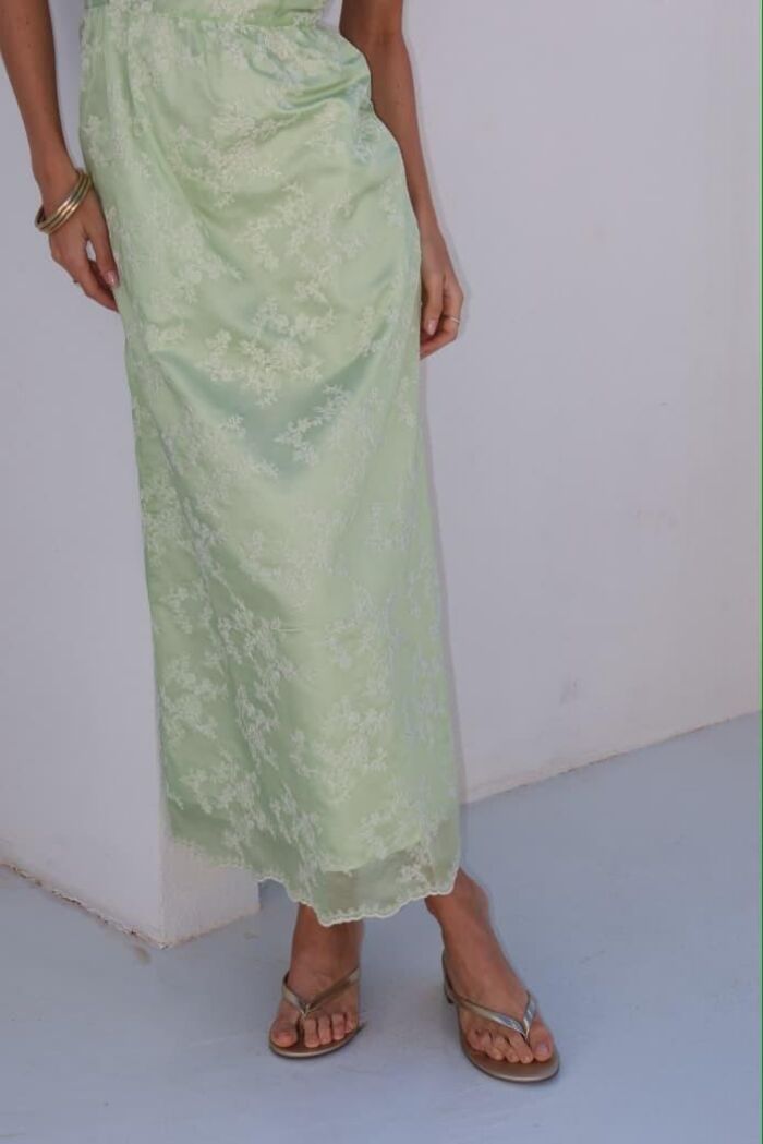 Imagem de Vestido Organza Verde-Claro Olívia