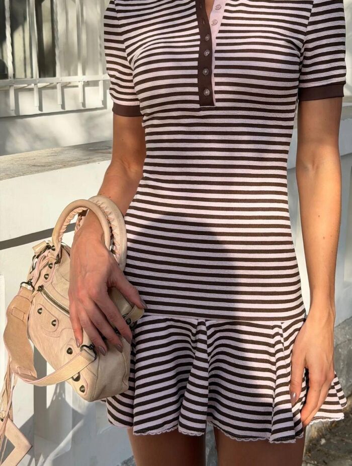 Imagem de Vestido Pérola Listrado Cloude