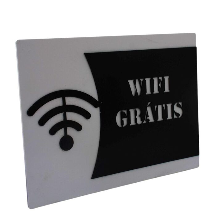 Imagem de Placa de Identificação - Wifi Gratis