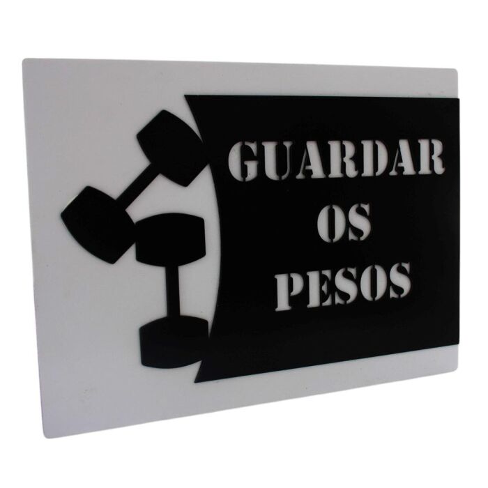 Imagem de Placa de Identificação - Guardar Pesos