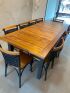 Imagem adicional 1 do item Mesa Industrial Teca 240x100 com Cadeira Milano