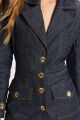 Imagem adicional 3 do item Blazer Letícia Jeans Le Blog