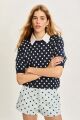 Imagem adicional 4 do item Blusa Gisele Azul Navy Le Blog