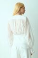 Imagem adicional 0 do item Blusa Manga Longa Com Pala E Botões Off White Zen