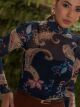 Imagem adicional 3 do item Blusa Tule Estampada Paisley Luzia Fazzolli