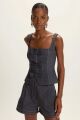 Imagem adicional 4 do item Corselet Malu Azul Navy Le Blog