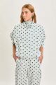 Imagem adicional 6 do item Jaqueta Chloe Polka Blue Le Blog