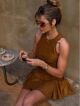 Imagem adicional 2 do item Vestido Eni Marrom Cloude