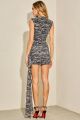 Imagem adicional 1 do item Vestido Curto Tule Drapeado Estampado Luleg