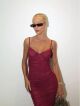 Imagem adicional 2 do item Vestido Deyse Bordô Cloude