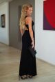 Imagem adicional 0 do item Vestido Longo Decote V Abertura Costas E Capa Preto Zen