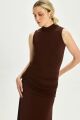 Imagem adicional 1 do item Vestido Rebeca Marrom Coffee Le Blog