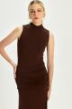 Imagem adicional 3 do item Vestido Rebeca Marrom Coffee Le Blog
