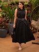 Imagem adicional 5 do item Vestido Tecno Vacanza Passante Latera Preto Luzia Fazzolli