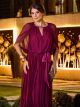Imagem adicional 3 do item Vestido Tule Drapeado Fúcsia Luzia Fazzolli