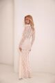 Imagem adicional 0 do item Vestido Longo De Renda Drapeado Off White Limone