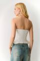 Imagem adicional 0 do item Cropped Tomara Que Caia Recortes Com Barbatanas Lateral Ampla Off White Zen
