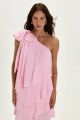 Imagem adicional 3 do item Vestido Georgia Rosa Glace Le Blog