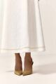 Imagem adicional 2 do item Vestido Mídi Alfaiataria Bordado Off White Closet De Luxe