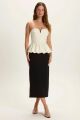 Imagem adicional 0 do item Vestido Milena Off White E Preto Le Blog