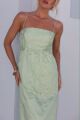 Imagem adicional 1 do item Vestido Organza Verde-Claro Olívia