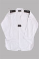 Imagem adicional 2 do item Dobok Canelado Branco com Gola Branca – M00
