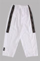 Imagem adicional 1 do item Dobok Canelado Branco com Gola Preta – M0