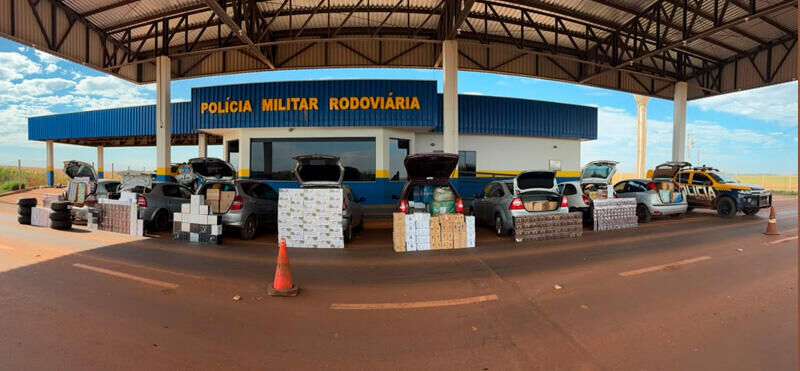 Imagem da notícia TOR apreende oito veículos com contrabando e causa prejuízo de R$ 1,9 milhão ao crime em MS