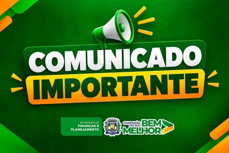 Ilustração da notícia Serviços tributários de Chapadão do Sul ficarão suspensos até segunda-feira da MS Todo dia