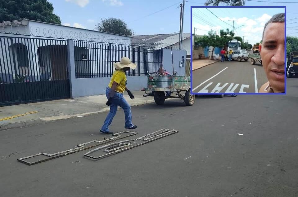 Ilustração da notícia Vereador Marcelo Costa cobra sinalização e anuncia serviço na Rua Clevelândia, em Chapadão do Sul da MS Todo dia