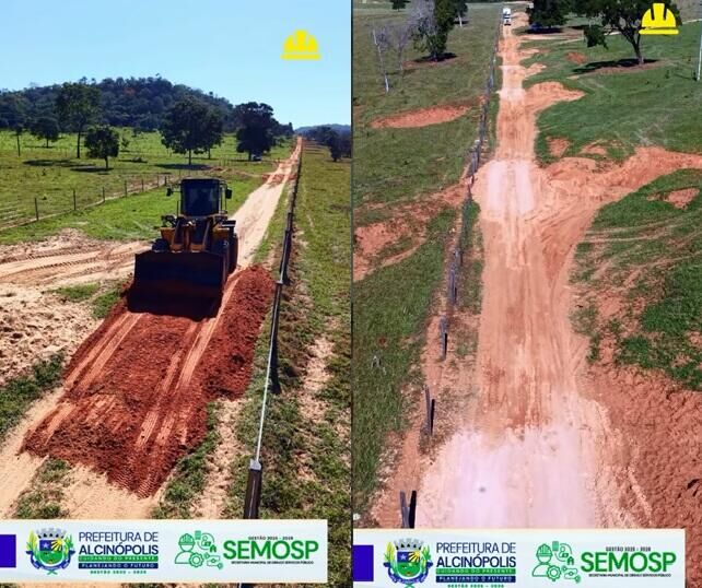 Imagem ilustrativa da matéria Prefeitura recupera estrada e adequa quebra-molas na região da SR Abraão Leiteiro, em Alcinópolis