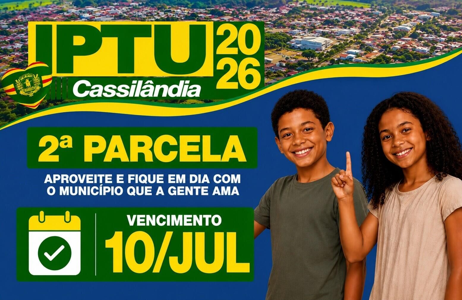 Imagem ilustrativa da matéria 2ª parcela do IPTU vence nesta sexta-feira em Cassilândia; veja como evitar juros e multas