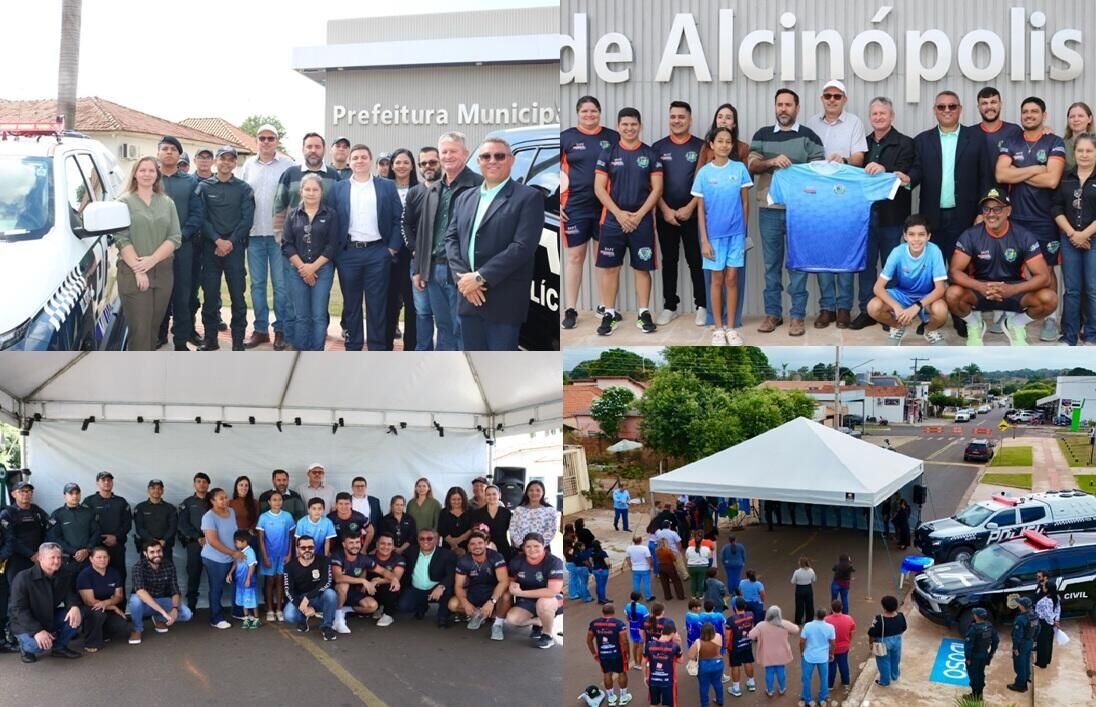 Ilustração da notícia Alcinópolis reforça segurança pública e entrega mais de 400 kits esportivos para alunos da MS Todo dia