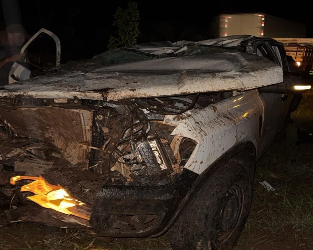 Ilustração da notícia Motorista perde controle e capota caminhonete na estrada entre Figueirão e Alcinópolis da MS Todo dia