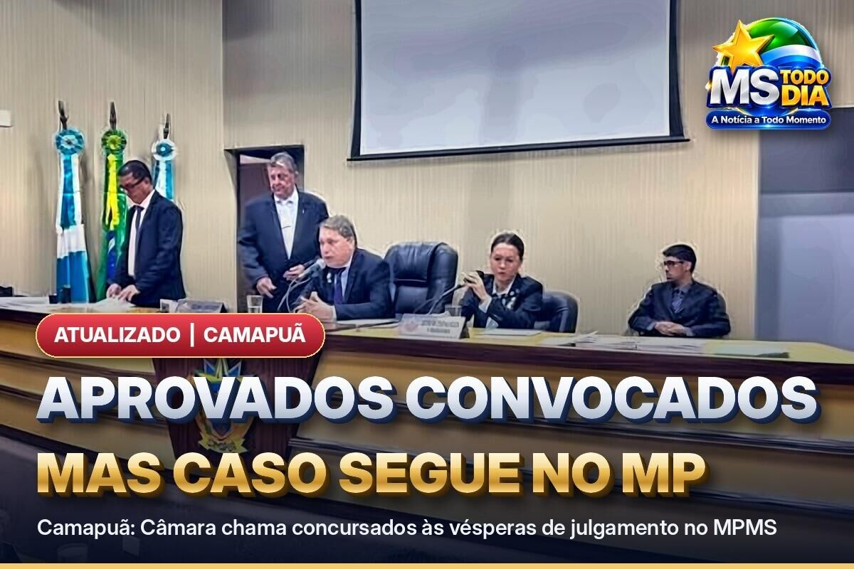 Imagem ilustrativa da matéria Câmara de Camapuã convoca aprovados em concurso às vésperas de julgamento no MPMS
