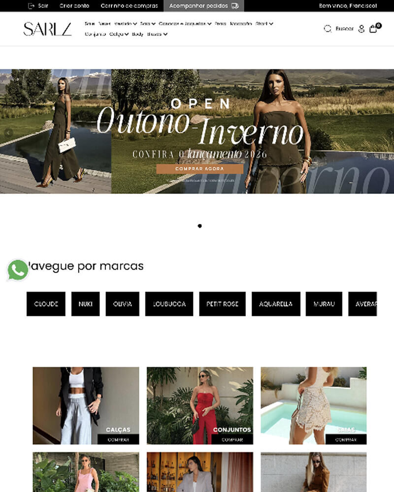 Loja virtual Sarez no Interago