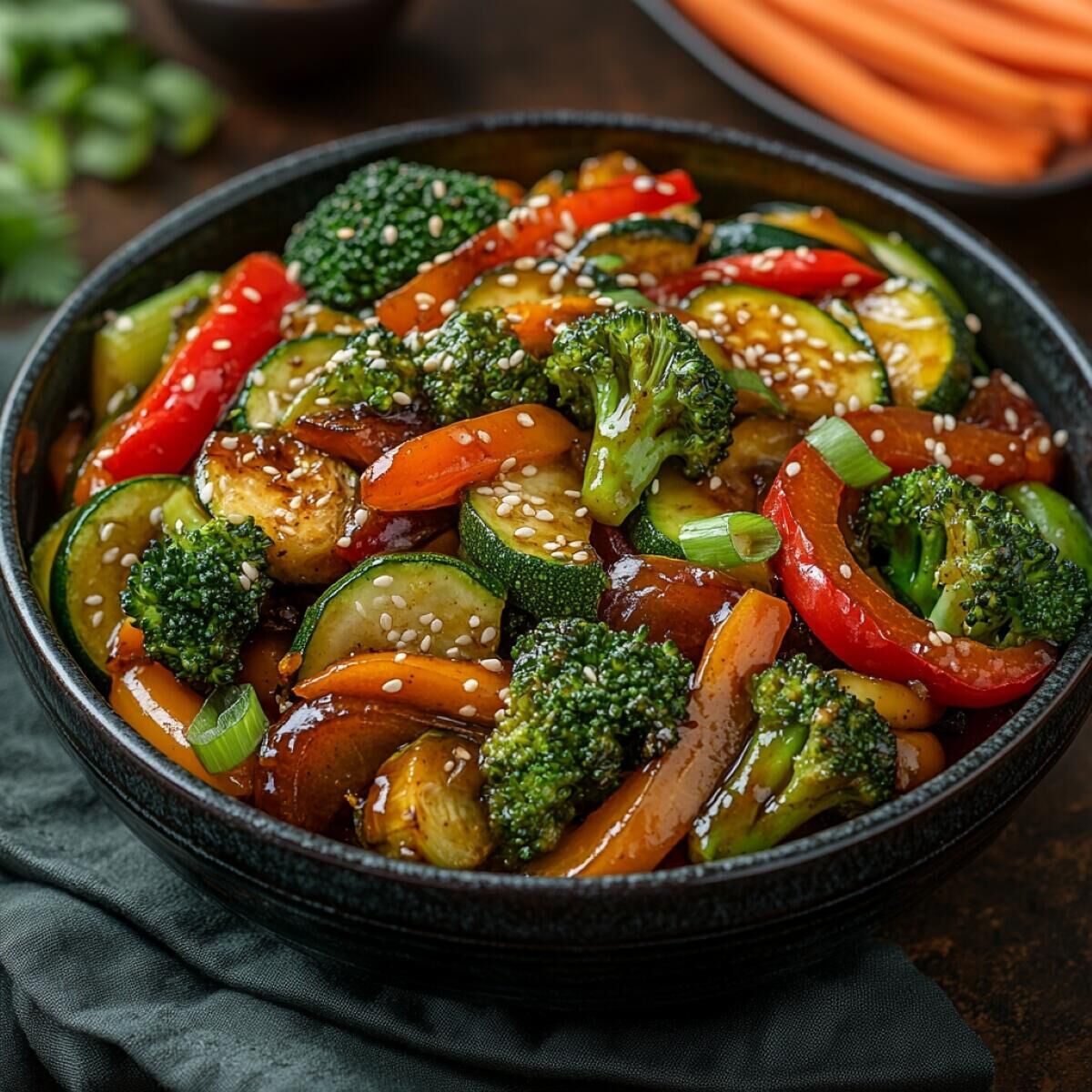 Imagem principal Vegetais Salteados com Molho Oriental Agridoce